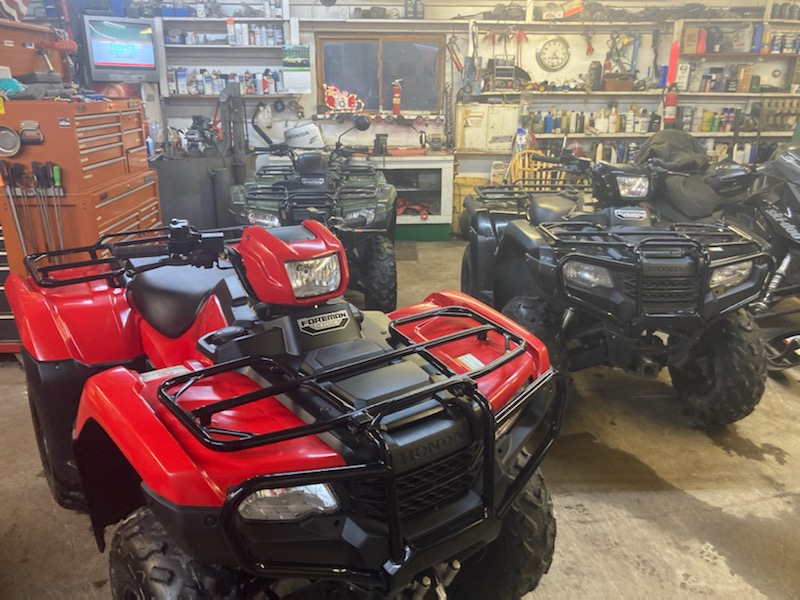 ATVs ready for trail riding